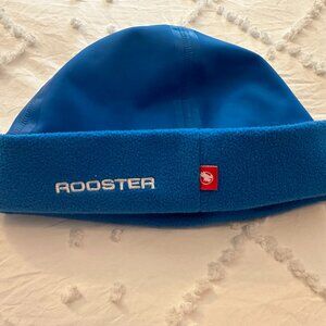 Rooster Sailing Blue Fleece Beanie Thermal Lined Running Cap Unisex Size Small
